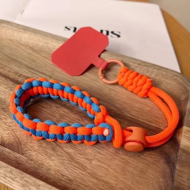 Adjustable Phone Lanyard Wrist Strap - Handwoven Universal Anti-Drop Rope for Outdoor Sports and Daily Use