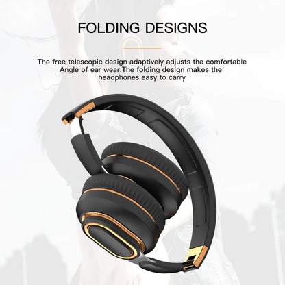 H7 TV Bluetooth Headphones – Wireless with Mic, USB Adapter, Noise-Cancelling, Stereo, Foldable, Bass for TV