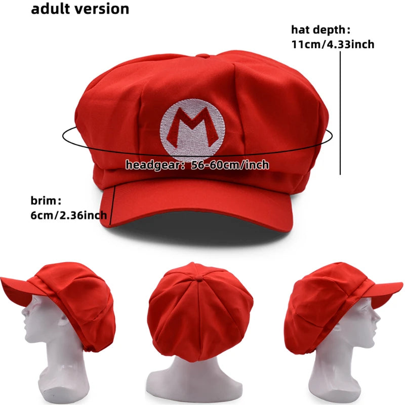 Anime Mario & Luigi Plush Hats — Kawaii Cappy, Princess Peach, Waluigi, Wario & Mushroom Stuffed Dolls, Birthday Gifts for Kids