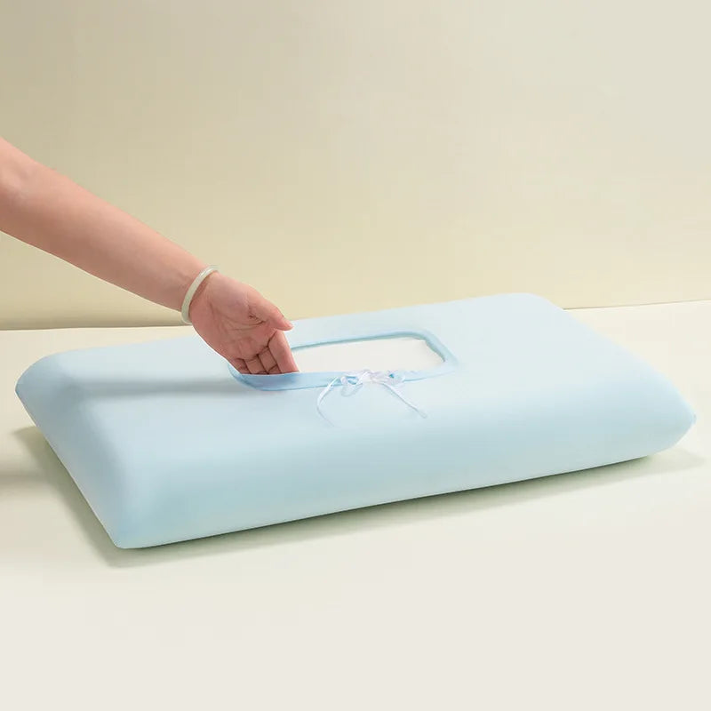 Universal Ice Silk Stretch Pillowcase - Cooling Elastic Cover for Memory Foam Pillows
