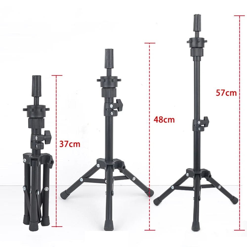 150cm Wig Stand Tripod – Mannequin Head Holder for Hairdressing, Training, and Clamp Stand