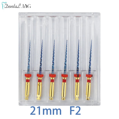 Dental SX-F3 Blue Nitinol Rotary Files – Endodontic Root Canal Engine Tool for Dentistry