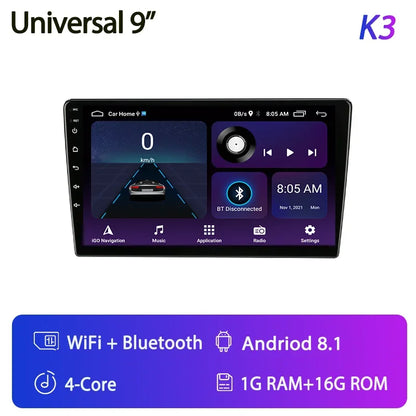 Srnubi 2DIN Car Radio Android 12 – Universal 7"/9" CarPlay Multimedia Player for Nissan, Honda, Toyota, Lada, Volkswagen, Hyundai