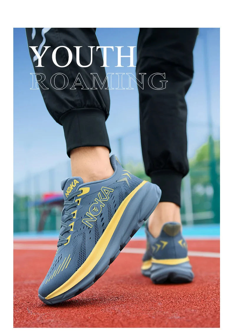 Marathon Carbon Plate Air Cushion Sports Running Shoes - Breathable, Lightweight, Comfortable Athletic Sneakers for Men & Women, Nonskid