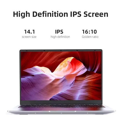 2026 Office Laptop 14.1" – Windows 11 Pro, Intel i7 8650U / Atom A3950, 12GB RAM, 1–2TB SSD, Gaming Notebook PC