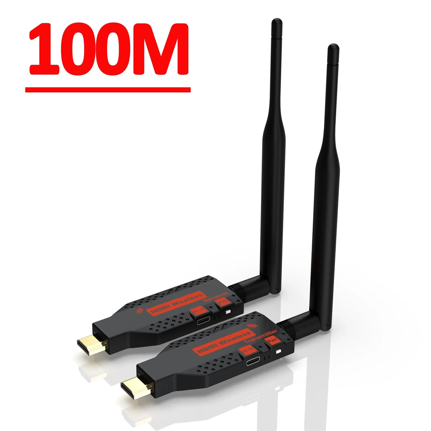 1080P 150m Wireless HDMI Extender – 1 TX to 4 Splitter, Video Transmitter & Receiver for PS4, Camera, Laptop, PC, TV, Monitor & Projector