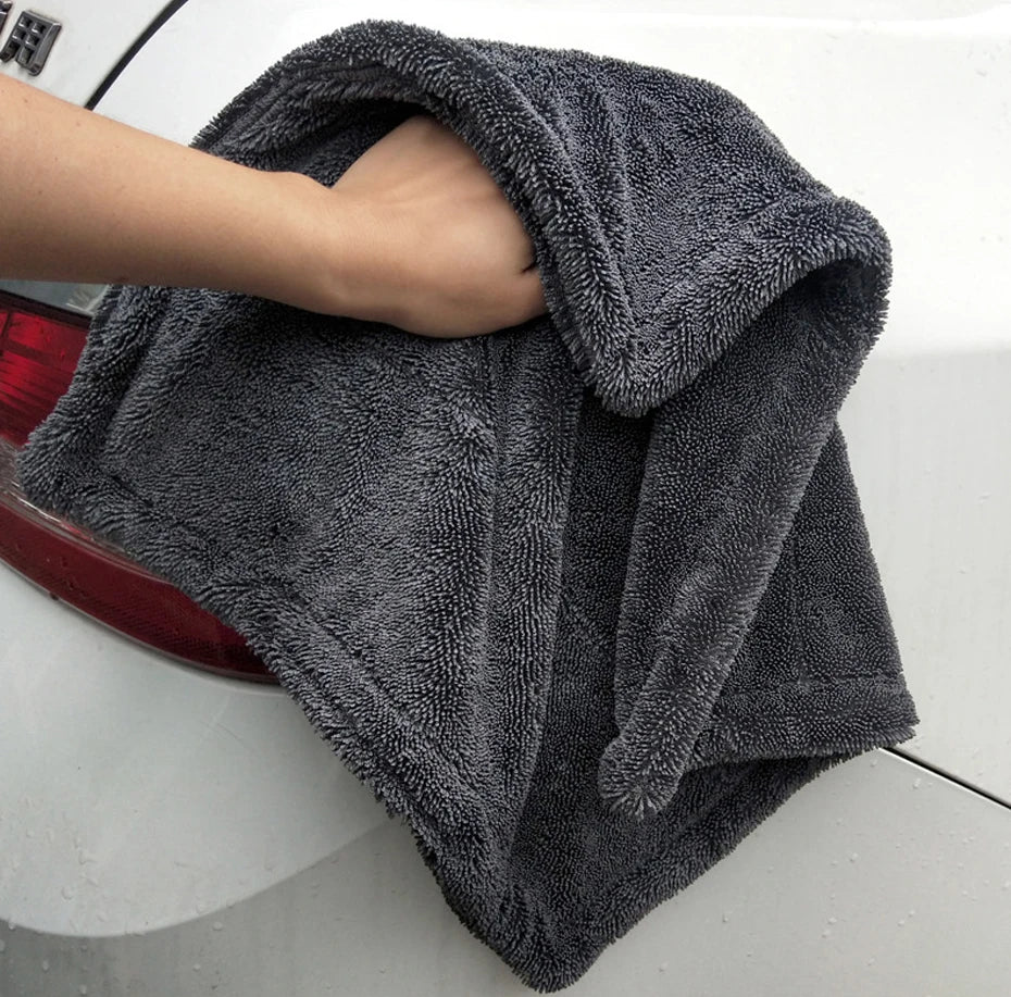 SEAMETAL 1200GSM Microfiber Car Wash Towel – Double-Sided Ultra Absorbent Cleaning & Drying Cloth