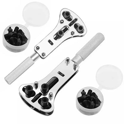 3-Claw Adjustable Watch Case Opener Wrench – Screw Back Repair Tool Kit