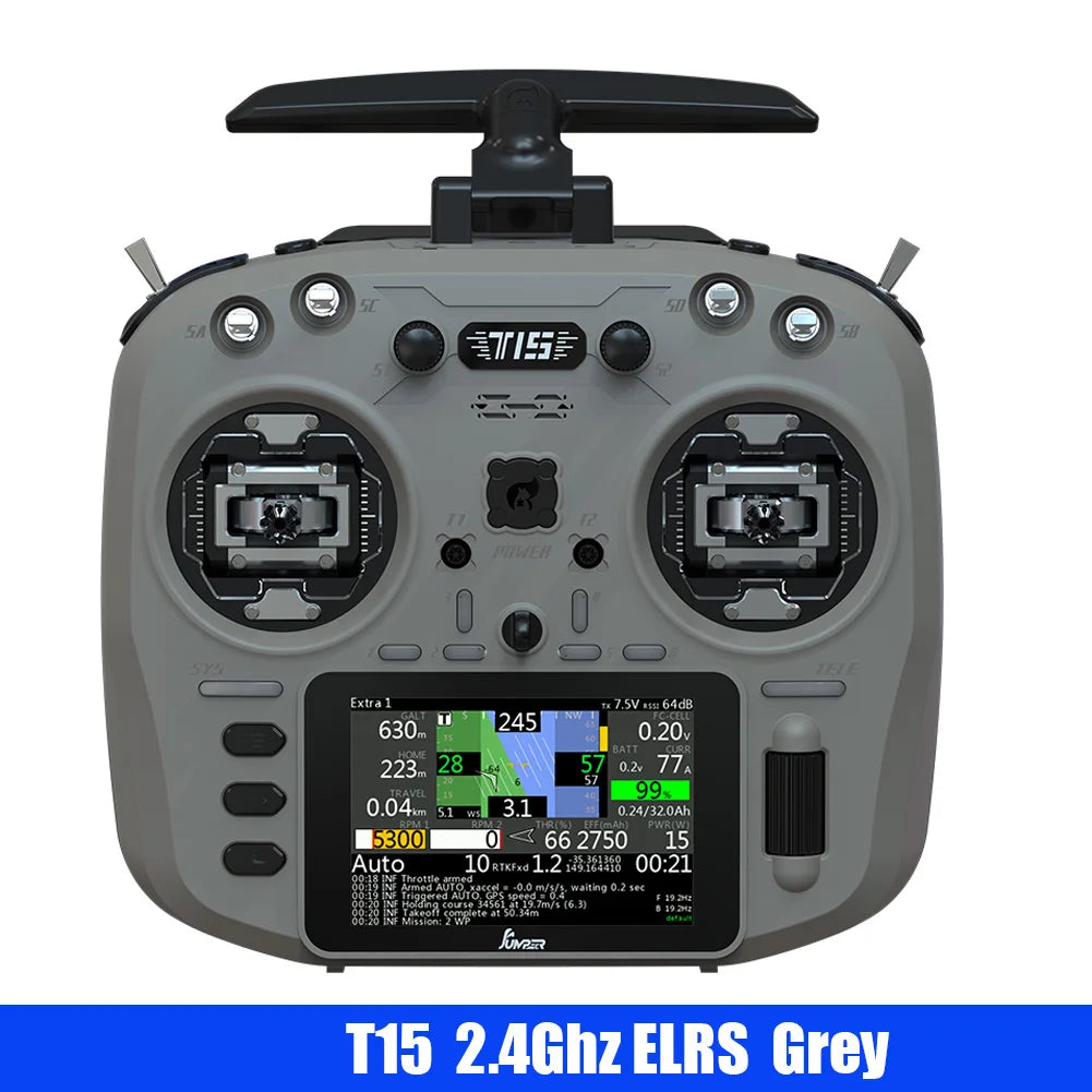 Jumper T15 FPV Radio Controller – Hall Sensor, Color Screen, EDGETX/ELRS for Long Range RC Drone