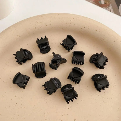 Mini Hair Claw Clips Set - 10-60PCS Plastic Hair Clips for Women & Girls in Black, Brown and Transparent Styles