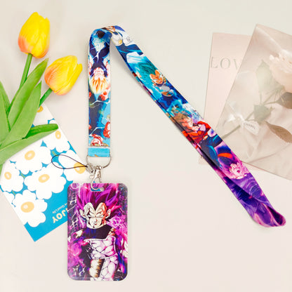 Japanese Anime Credential Holder Lanyard for Key, Card Badge, Gym Keychain Accessories
