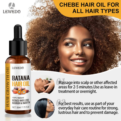 Lewedo Naturals Batana Oil - Pure Hair Care Treatment for Men & Women Nourishing Shiny Hair & Scalp Support