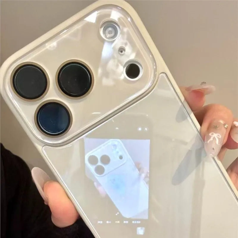 Candy Color Tempered Glass iPhone Case - Luxury Shockproof Camera Protection Bumper Cover for iPhone 17 16 15 14 13 12 Pro Max