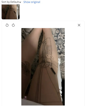 Machine Gun Tattoo Transparent Tights – Women’s Fashion Stockings Pantyhose with Free Shipping