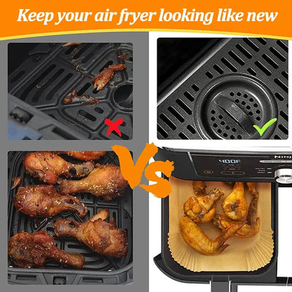 Disposable Air Fryer & Baking Paper — Non-Stick, Oilproof Mat for Microwave, Barbecue & Kitchen Accessories