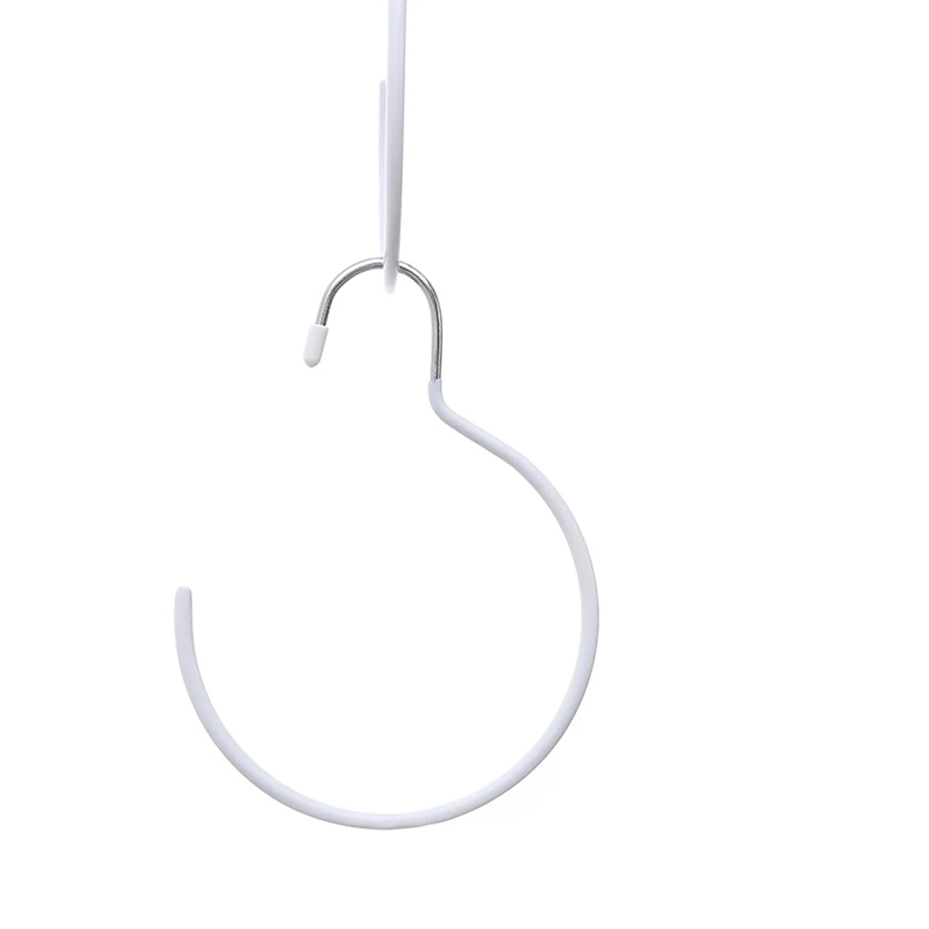 Non-Slip Plastic Coated Scarf Storage Rack – Multifunctional Tie, Belt & Hat Hanger Organizer Hook for Closet (1/2/5 Pack)