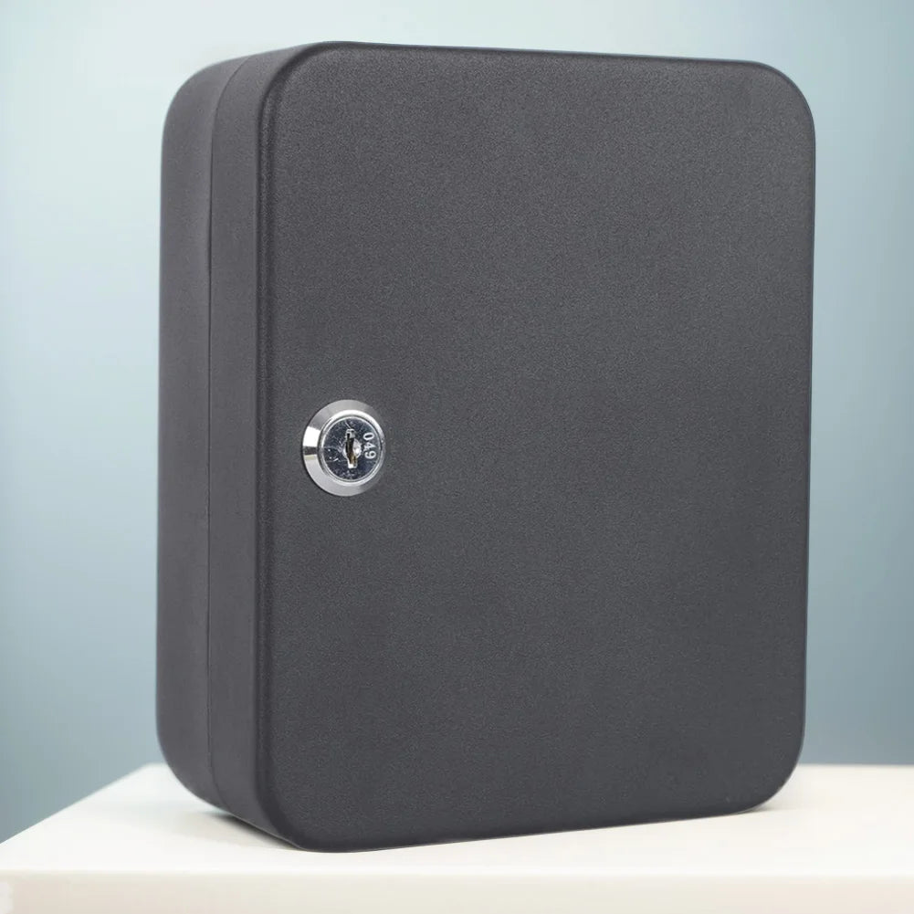 Combination Key Cabinet – Wall-Mounted 20 Key Organizer with Key/Code Lock for Secure Key Storage