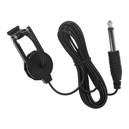 Clip-On Audio Jack Pickup – Acoustic Guitar/Mandolin/Violin/Banjo/Ukulele Sound Transducer with 2.5M Cable Instrument Amplifier Microphone