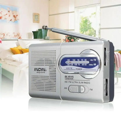 BC-R119 AM/FM Battery Operated Portable Radio – Best Reception, Long-Lasting for Emergency, Hurricane, Running & Home Use