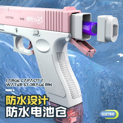 New Electric Water Gun Pistol – Full Automatic Summer Beach Toy for Kids, Boys, Girls & Adults