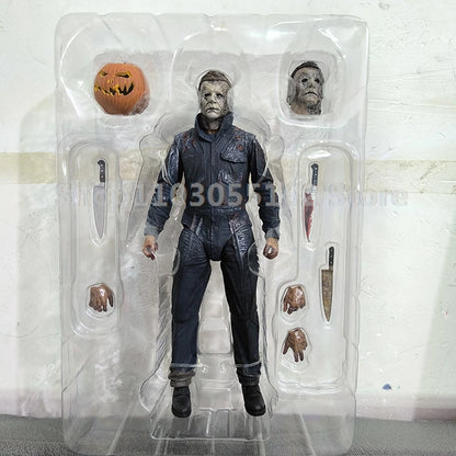 NECA Halloween II Michael Myers Action Figure – Pumpkin Kill Horror Collectible Toy