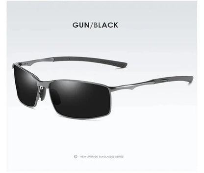 Aoron Polarized Sunglasses — Unisex Driving Mirror Sun Glasses with Metal Frame & UV400