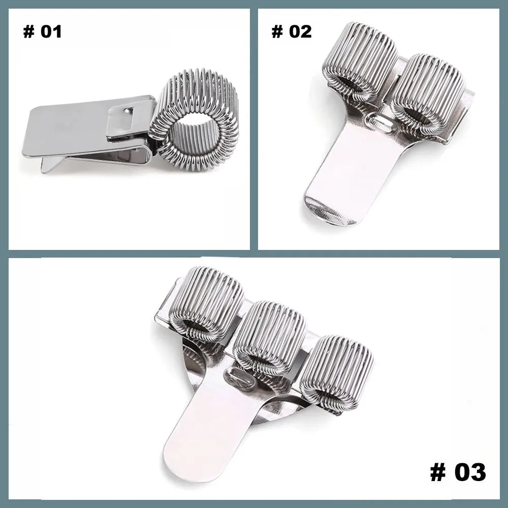 Metal Spring Pen Holder with Pocket Clip - Single/Double/Triple Hole, Portable Uniform Pen Holder for Doctors, Nurses, Office Supplies - 1PC