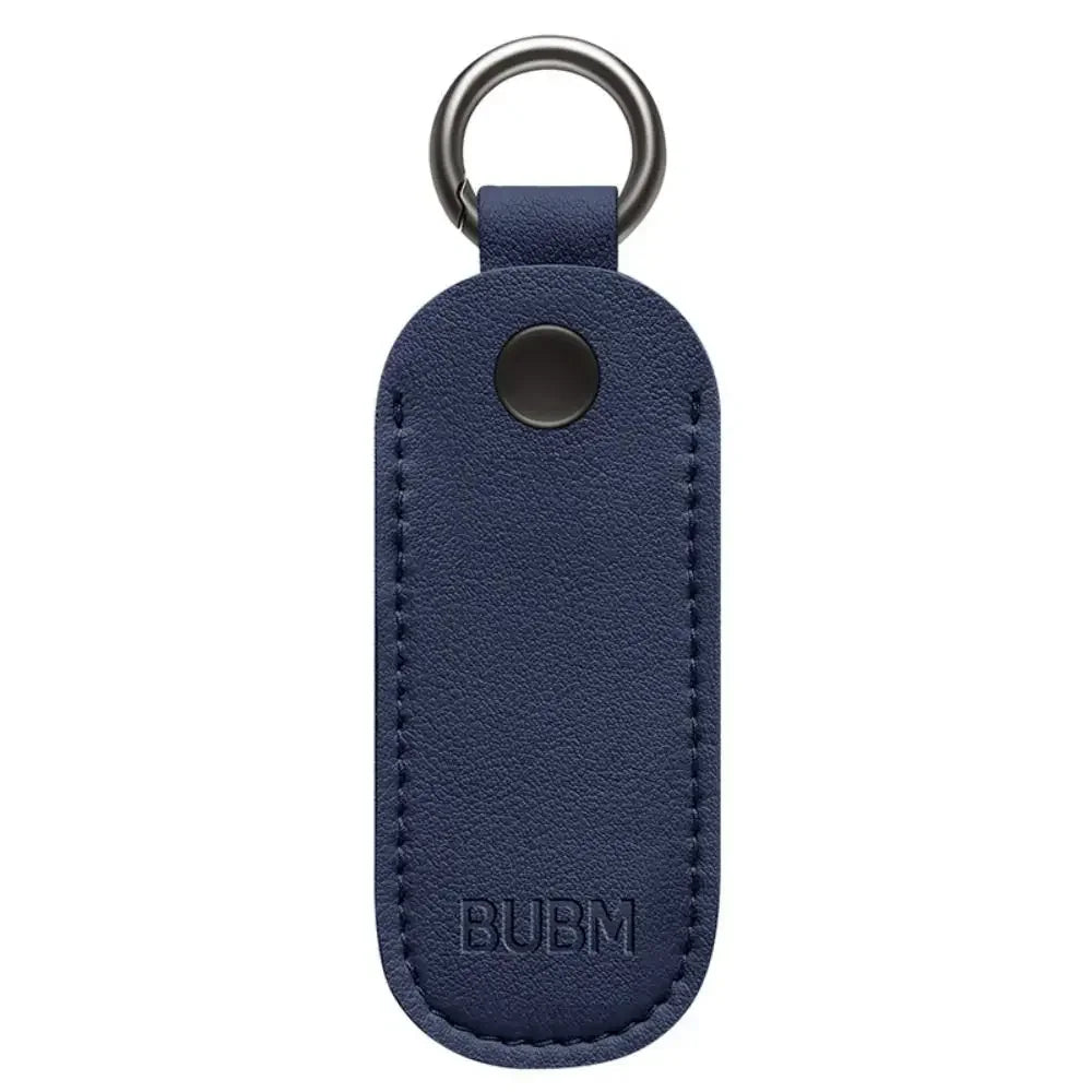 Leather USB Flash Drive Pouch — Protective Storage Case with Key Ring for U Disk, Memory Stick, and Digital Accessories