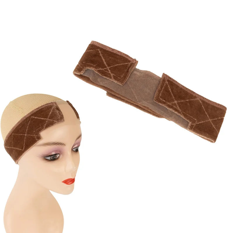 Invisible Lace Wig Grip Band – Adjustable Velcro Non-Slip Headband for Lace Front Wigs for Women