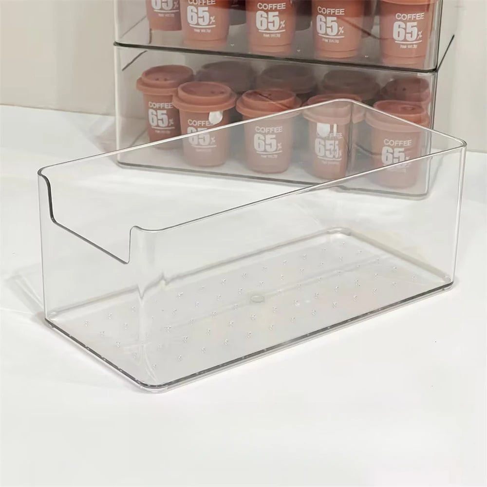 Multifunctional Transparent Storage Box – Durable Desk, Medicine & Home Organizer