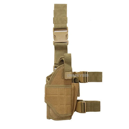Universal Drop Leg Gun Holster - Right-Handed Tactical Thigh Pistol Bag & Pouch for All Handguns