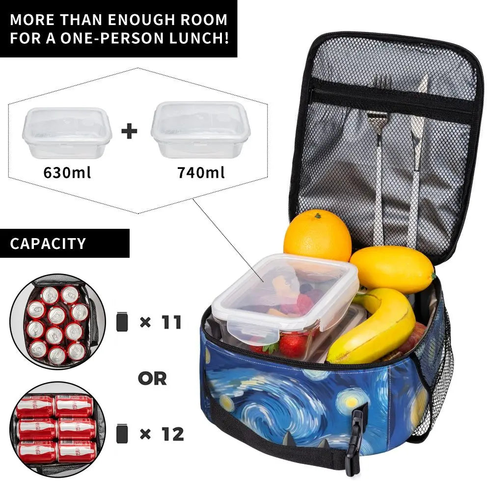 Totoro Miyazaki Anime Insulated Lunch Tote Bag – Portable Thermal Cooler for School & Office