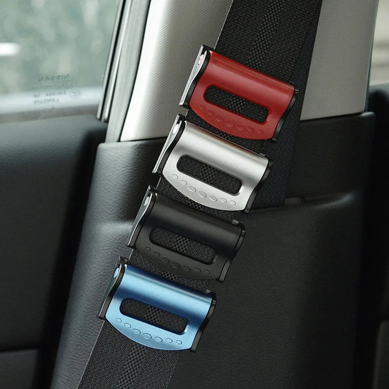 Car Safety Seat Belt Buckle Clip - 2PCS Seatbelt Stopper Adjuster Clips for Shoulder & Neck Relaxation - Car Accessories