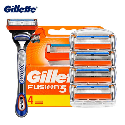 Gillette Fusion 5 Razor Blade Refills - 5-Layer Manual Shaving Head for Men's Face Care and Beard Removal