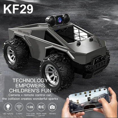 NEW KF29 RC Car with HD Camera – FPV Wireless Remote Control Toy for Photos, Videos & Conversation Gift