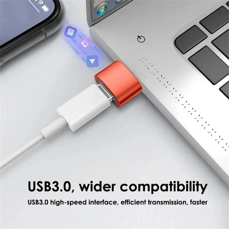 6A USB 3.0 to Type-C & Type-C to USB OTG Adapter – Fast Charging Connector for Samsung, Xiaomi, PC & MacBook Pro