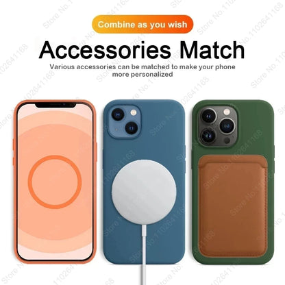 iPhone MagSafe Leather Case - Original Animated Cover for iPhone 13/14/15/16 Pro Max with Magnetic Wireless Charging Support