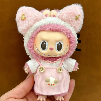 15-17CM Labubu Doll Clothes – Mini Plush Cotton Outfits for I, II, III Dolls, Party & Gift Accessories
