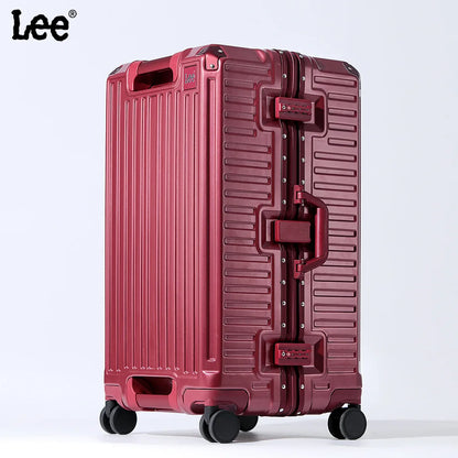 Wide Handle Travel Suitcase – Men’s and Women’s 20/24/26-Inch Carry-On Luggage with PC Aluminum Frame Trolley Case