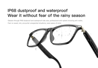 2025 Smart Glasses M01 – Bluetooth Sunglasses with Polarized, Blue Light Filtering Lenses, Waterproof for Men