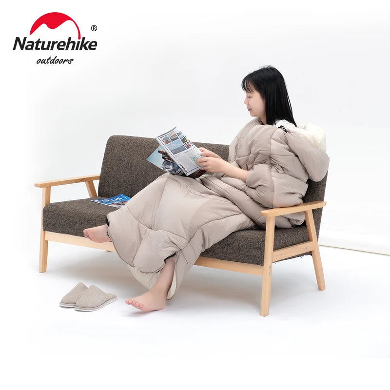 Naturehike PS300 Cotton Sleeping Bag – Wearable Winter Sleeping Bag for Hiking, Camping & Travel