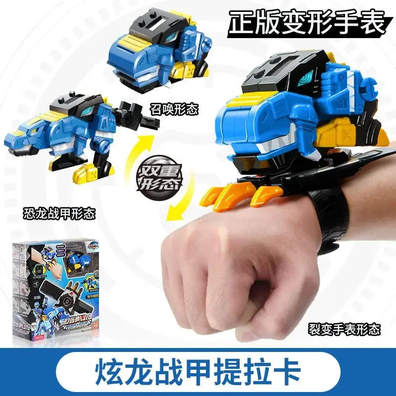 Genuine Mini Secret Service Watch Toy – Boy's Mecha Deformation Robot & Super Dinosaur Power
