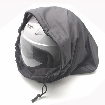 Soft Plush Motorcycle Helmet Storage Bag with Drawstring Pocket – Protective Cover for Full & Half Helmets