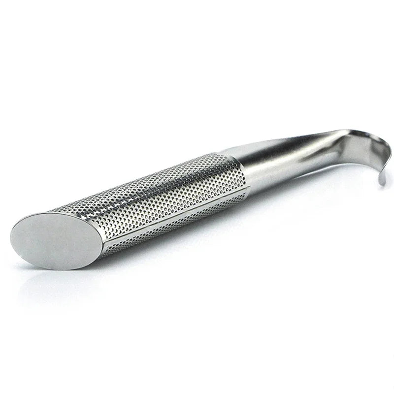 New Tea Strainer – Stainless Steel Infuser Pipe Design with Holder, Tea Spoon, and Filter for Perfect Brew