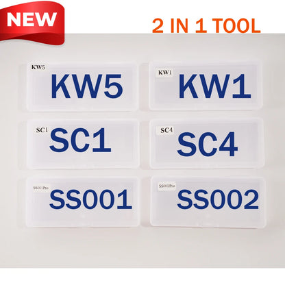 LISHI 2-in-1 Auto Locksmith Tool - SC4 SC1 KW5 KW1 Pick & Decoder for Car Key Lock Repair