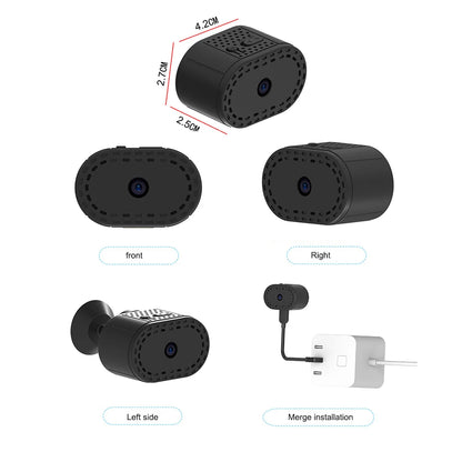 Mini Wireless WiFi Remote Monitor Camera - Super Small P2P Smart Home Security Tiny IP Camera
