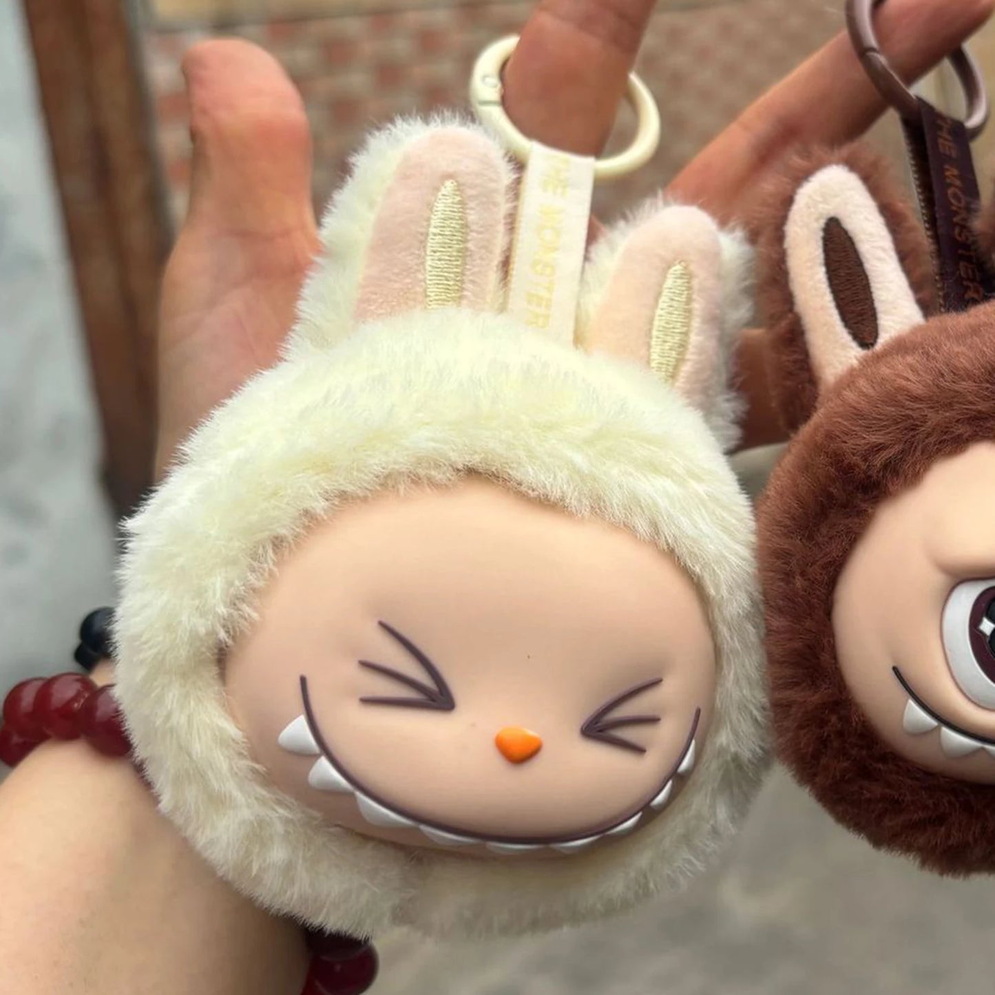 Labubu 2nd Gen Multi-Color Cute Doll Head Plush Toy — Backpack Pendant Keychain Anime Gift Box