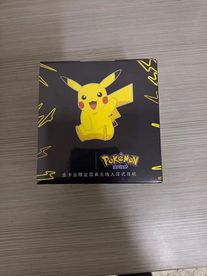 Pokémon Pikachu Wireless Bluetooth 5.0 Earphones – Noise Reduction Sport Headphones with Touch Control & Mic, Universal Gift