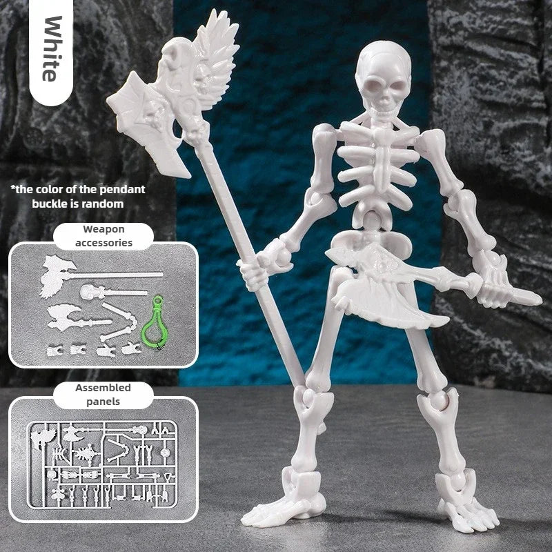 3D Articulated Skull Model – Assemble Action Figure for Anime, Games & Decoration