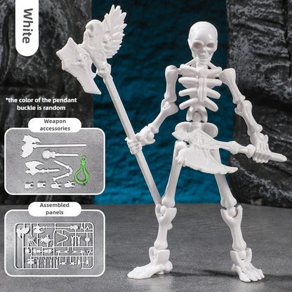3D Articulated Skull Model – Assemble Action Figure for Anime, Games & Decoration